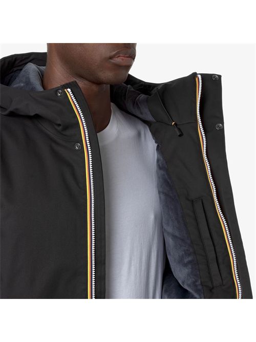 Giacca Jacko twill marmotta uomo colore Black K-WAY | JACKO TWILL MARMOTTAAL8